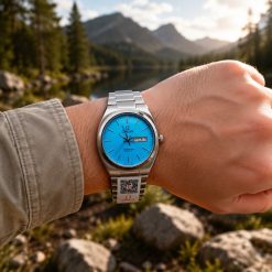 Alternative view of ساعت کلاسیک مردانه گرد صفحه آبی مدل Omega Seamaster | امگا سیمستر (ZZ) کد 4911SX-L (x)
