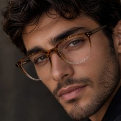 عینک طبی مردانه George Smith رنگ قهوه ای هاوانا کد GL102