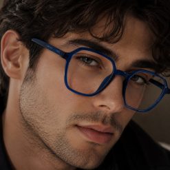 عینک طبی مردانه George Smith رنگ آبی تیره کد GL099