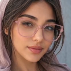 عینک طبی زنانه Rayban رنگ گلبهی کد GL109