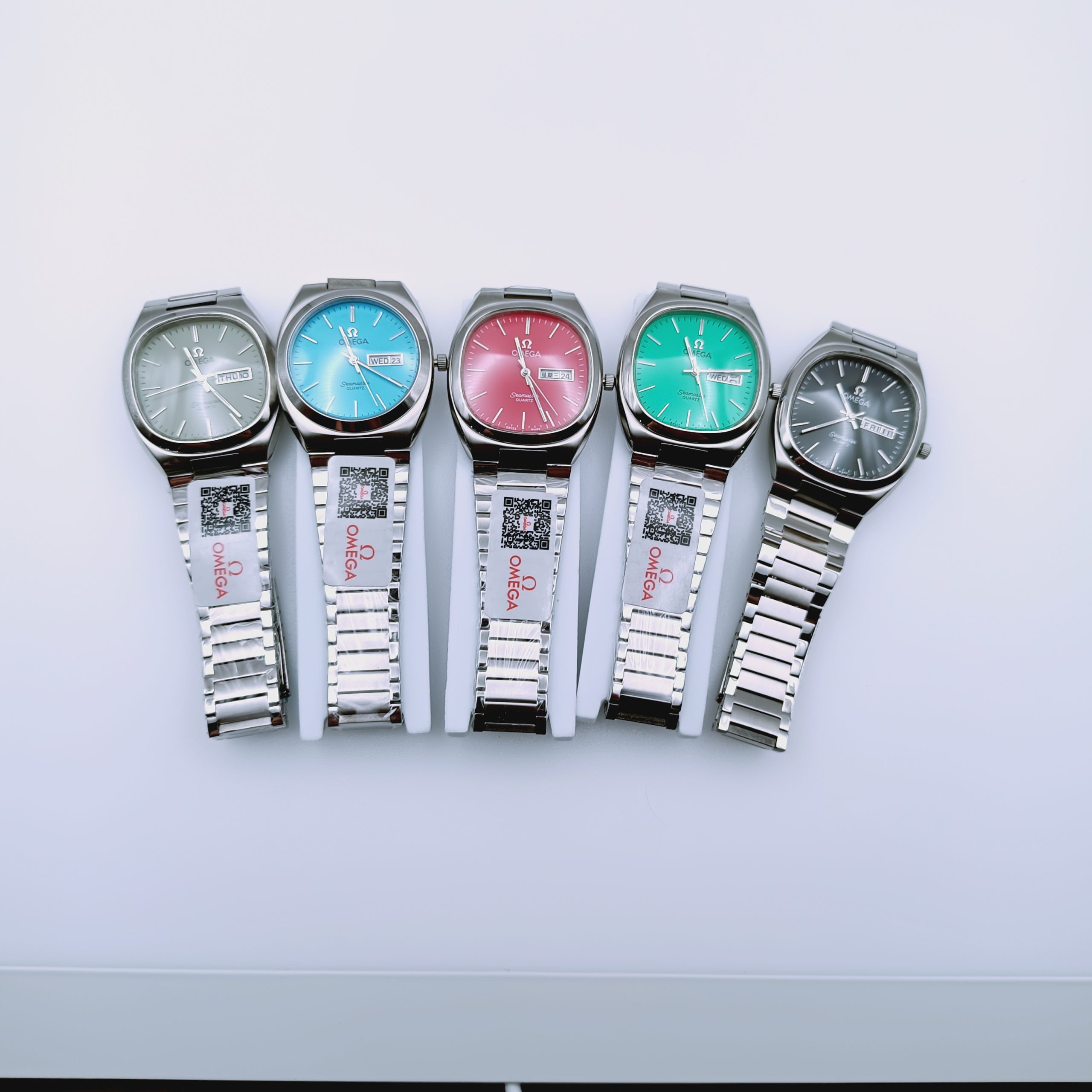 ساعت کلاسیک مردانه امگا سیمستر | Omega Seamaster مربع فیروزهای (ZZ) کد GPZ-4915 - تصویر 17