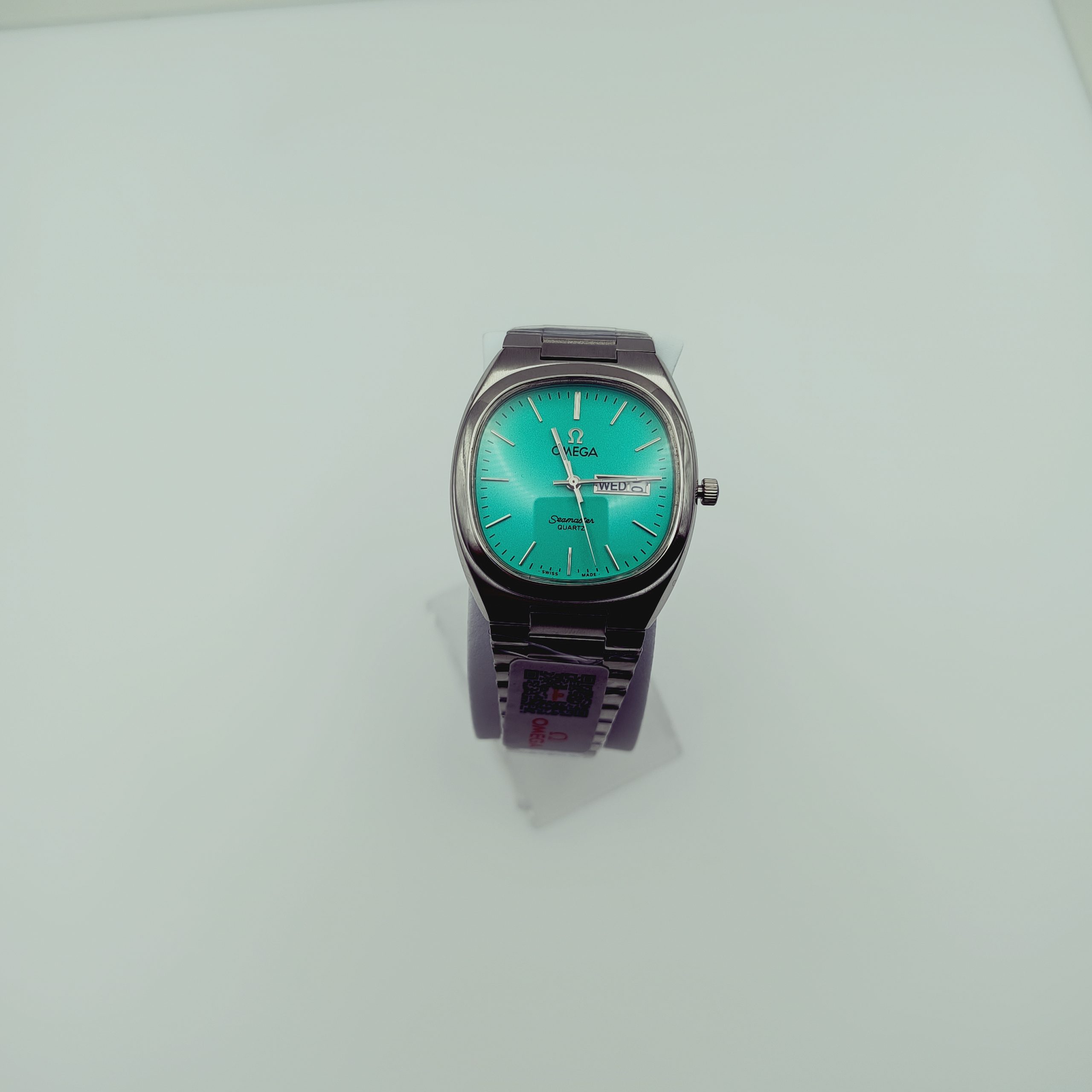 ساعت کلاسیک مردانه امگا سیمستر | Omega Seamaster مربع فیروزهای (ZZ) کد GPZ-4915 - تصویر 4