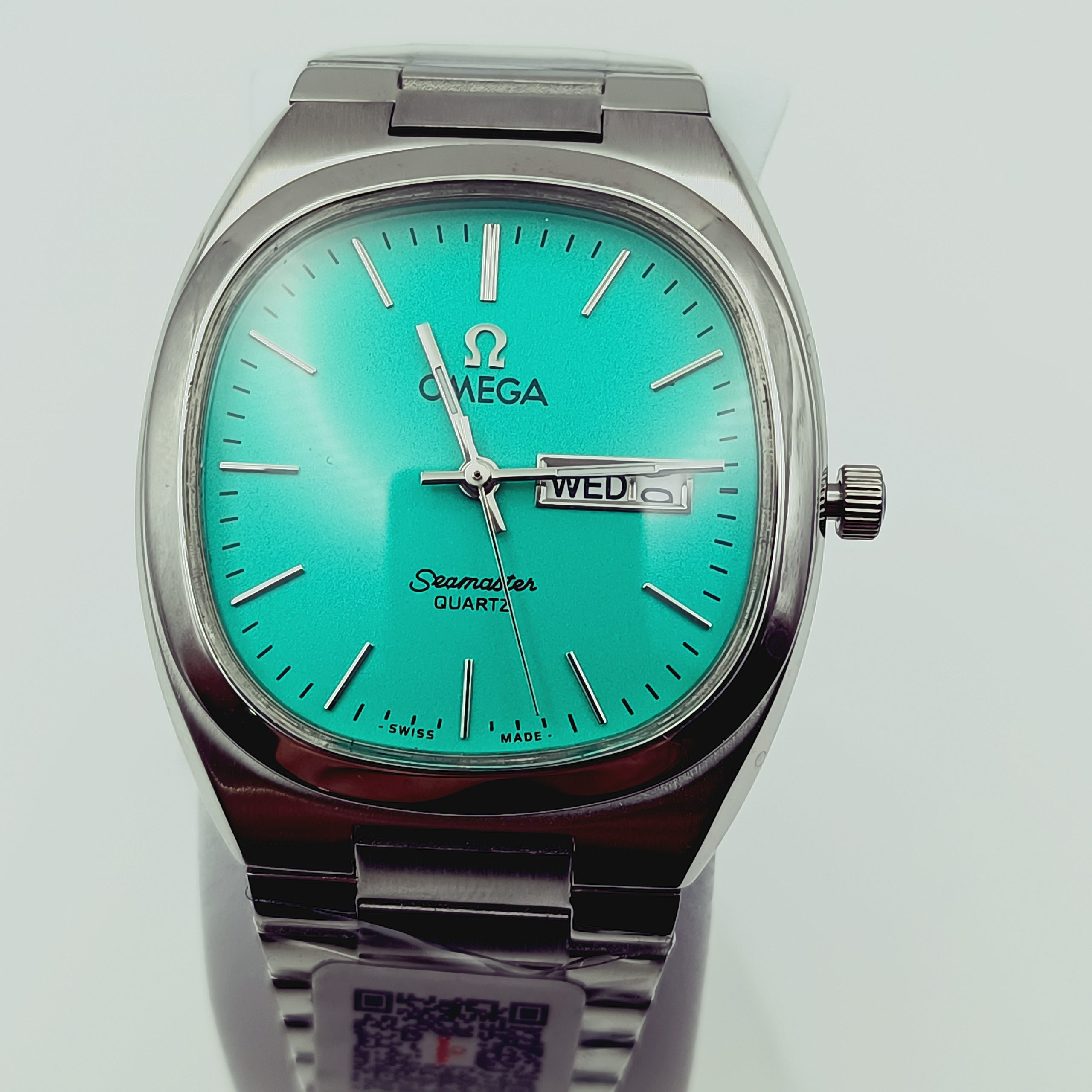ساعت کلاسیک مردانه امگا سیمستر | Omega Seamaster مربع فیروزهای (ZZ) کد GPZ-4915 - تصویر 6