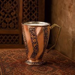 Alternative view of پارچ مسی نقره‌کوبی طرح پیچی (NF)