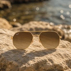Alternative view of عینک آفتابی زنانه Rayban رنگ طلایی کد GL032