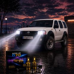هدلایت h4 مدل MZM D70 مناسب نور پایین نیسان رونیز کد HL105
