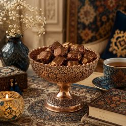 شکلات خوری مسی طرح رز پروانه (NF)