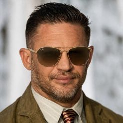 عینک آفتابی مردانه Rayban رنگ طلایی کد GL031