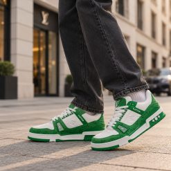 کتونی مردانه سبز سفید مدل لویی ویتون | Louis Vuitton کد 3329SX-L (p)