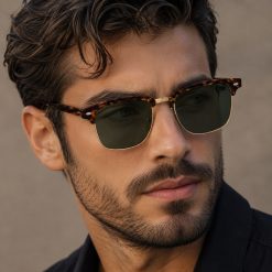 عینک آفتابی مردانه Rayban رنگ پلنگی کد GL055