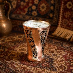 Alternative view of لیوان مسی نقره‌کوبی طرح پیچی (NF)