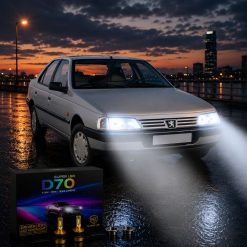 هدلایت h4 مدل MZM D70 مناسب نور پایین پژو 405 GLX کد HL078