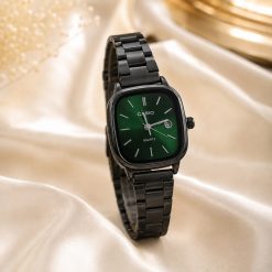 ساعت کاسیو زنانه کلاسیک مدل اولد مانی مشکی و سبز کد WF-008177 (x)