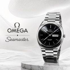ساعت مردانه امگا سیمستر گرد صفحه مشکی (ZZ) کد 4906XL-QM (x)