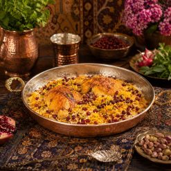 تابه برنجی دو دسته سایز بزرگ (NF)