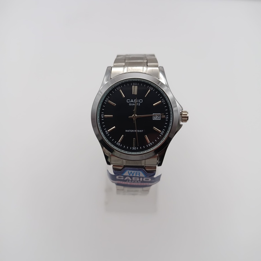 ساعت مردانه صفحه گرد مشکی مدل کاسیو | CASIO فلزی کد 14071XL-QM - تصویر 3