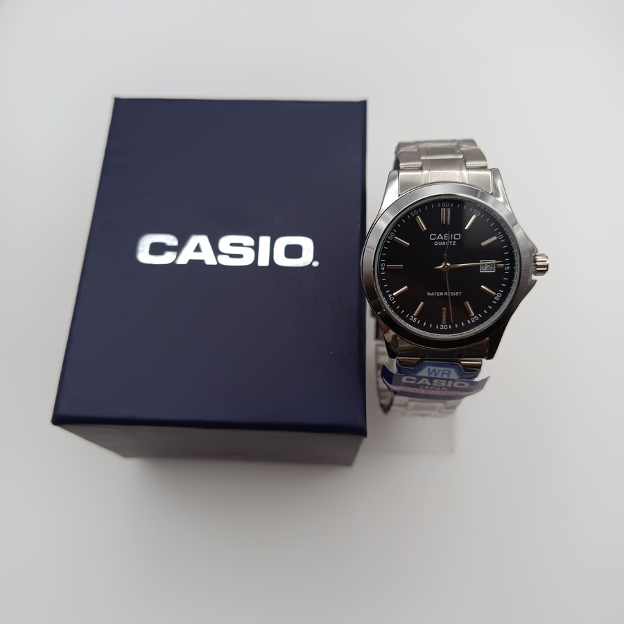 ساعت مردانه صفحه گرد مشکی مدل کاسیو | CASIO فلزی کد 14071XL-QM - تصویر 7