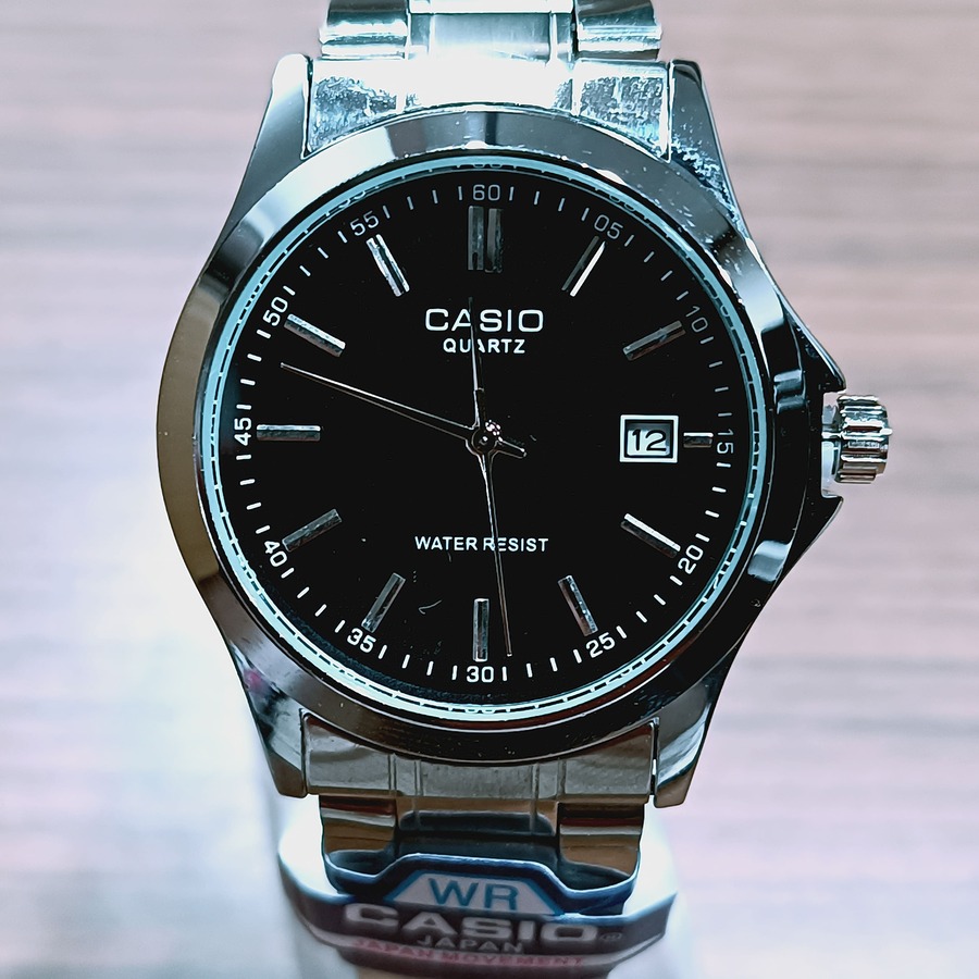ساعت کلاسیک مردانه مدل کاسیو | CASIO صفحه گرد رنگ نقرهای و مشکی کد XL-14196M - تصویر 4