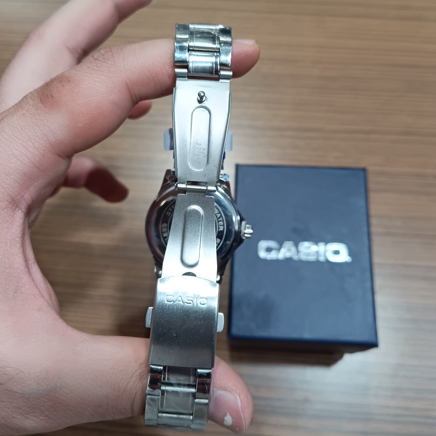 ساعت کلاسیک مردانه مدل کاسیو | CASIO صفحه گرد رنگ نقرهای و مشکی کد XL-14196M - تصویر 10