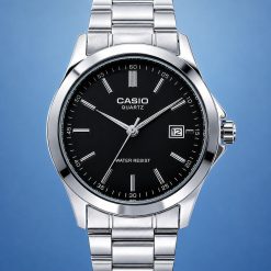 ساعت CASIO مردانه رنگ سیلور مشکی صفحه گرد کد XMA-14316