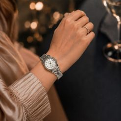 Alternative view of ساعت مچی زنانه رولکس دیت جاست سیلور (e) کد XMA-8572