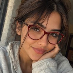 عینک طبی زنانه Sezar رنگ زرشکی کد GL122