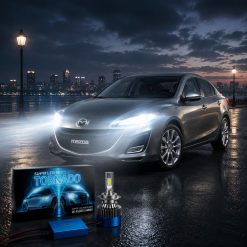 هدلایت MZM مدل تورنادو با پایه H1 مناسب نور بالا مزدا 3 نیو کد HL200
