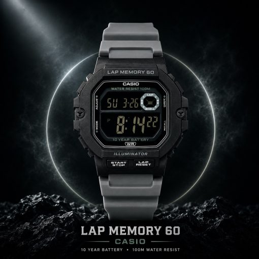 ساعت مردانه جی شاک مشکی بند نوک مدادی G_SHOCK کد XL-7501M (x) - تصویر 4