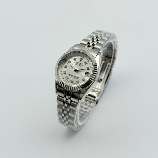 ساعت rolex زنانه دیت جاست نقرهای_سیلور (e) کد 0023A-8504 - تصویر 5