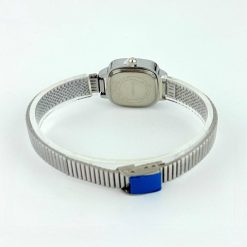 ساعت مچی زنانه کاسیو سیلور و صورتی صفحه مربع با بند کشویی (e) کد XL-8502M - تصویر 5