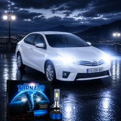 هدلایت MZM مدل تورنادو با پایه H1 مناسب نور بالا تویوتا کرولا کد HL204