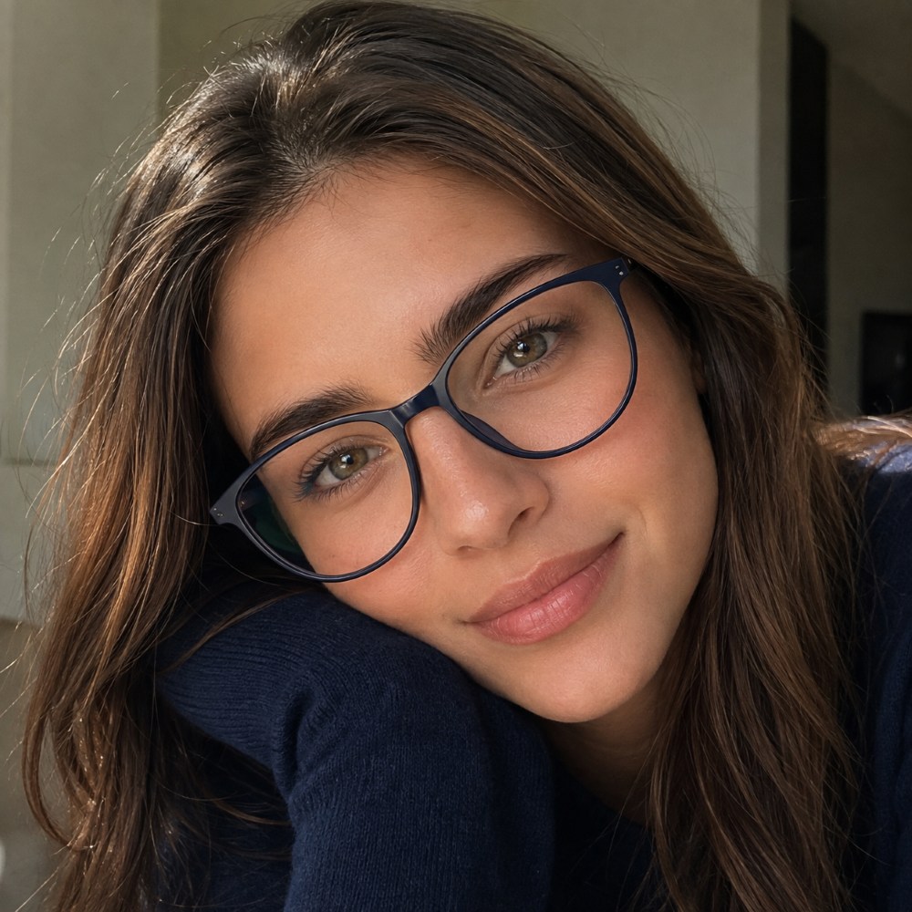 عینک طبی زنانه Ic berlin رنگ مشکی تیره کد GL123