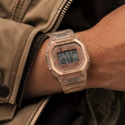 Alternative view of ساعت Casio زنانه مردانه رنگ مسی با بند شفاف مدل G-Shock | جی شاک کد XMA-14052