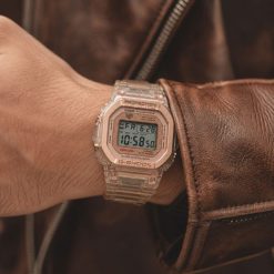 ساعت کاسیو مردانه زنانه بند شفاف سری جی شاک G-Shock مسی کد WF-014266
