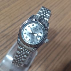 ساعت رولکس زنانه سری دیت جاست سیلور بند فلزی (e) کد XRN-8538 (x) - تصویر 3