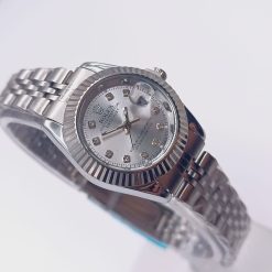 ساعت rolex زنانه دیت جاست نقرهای_سیلور (e) کد 0023A-8504 - تصویر 9