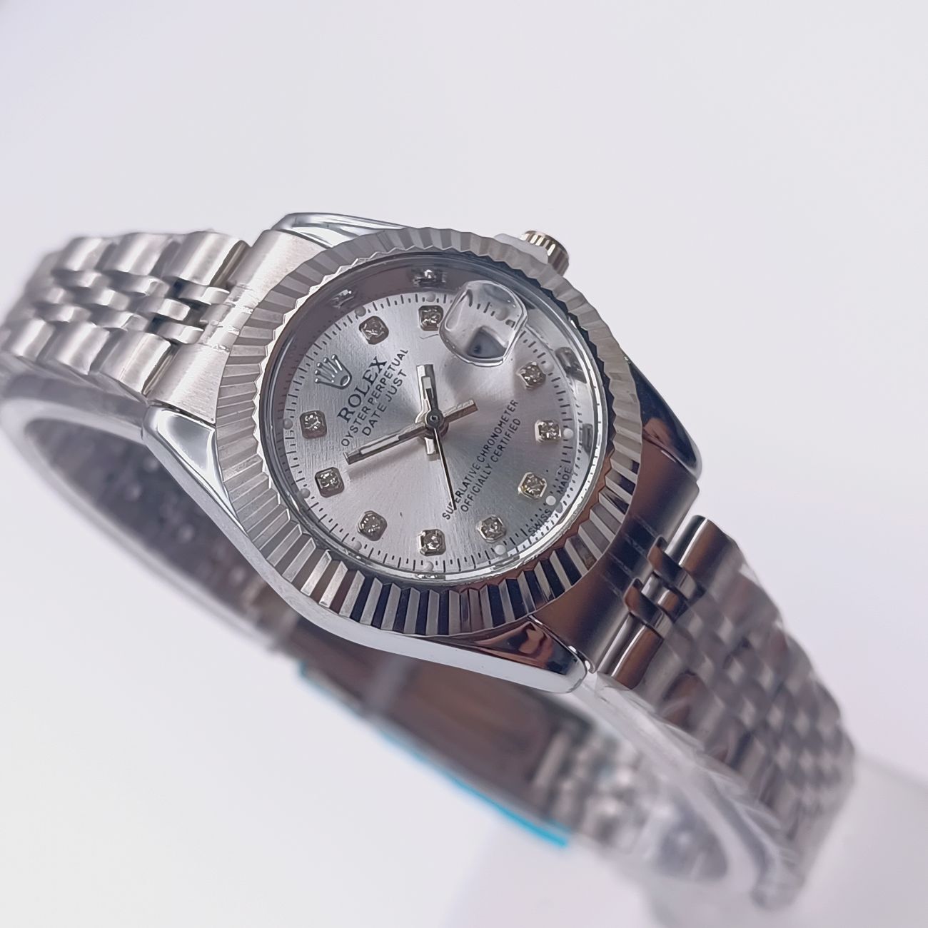 ساعت rolex زنانه دیت جاست نقرهای_سیلور (e) کد 0023A-8504 - تصویر 9