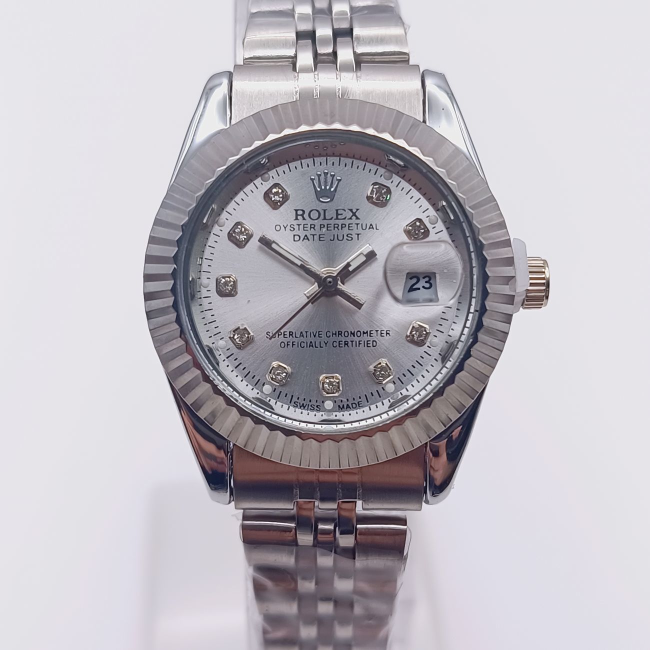 ساعت rolex زنانه دیت جاست نقرهای_سیلور (e) کد 0023A-8504 - تصویر 12