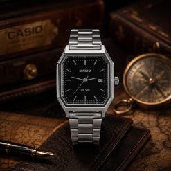ساعت کاسیو مردانه رنگ سیلور - مشکی وینتیج کد CR-D14449