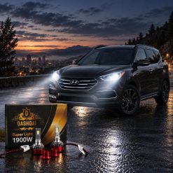 هدلایتMZM مدل قشقایی با پایه H7 مناسب نور پایین هیوندای سانتافه کد HL475