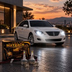 هدلایت MZM مدل میباخ پایه H7 مناسب نور پایین جنسیس کد HL632