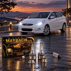 هدلایت h4 برند MZM مدل میباخ مناسب نور پایین هیوندای اکسنت کد HL656