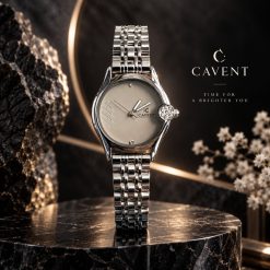 Alternative view of ساعت زنانه کاونت گرد نقره ای صفحه بژ (ZZ) کد W1637