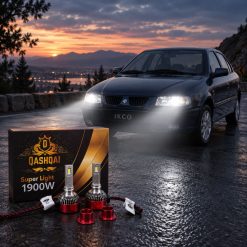 هدلایتMZM مدل قشقایی با پایه H7 مناسب نور پایین سمند lx کد HL456