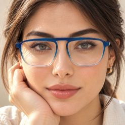 عینک طبی زنانه KOENCB آبی شفاف کد GL202