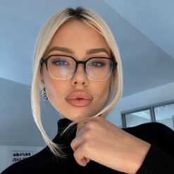 عینک طبی زنانه KOENCB مشکی و شفاف کد GL198