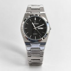 ساعت کلاسیک مردانه گرد کاونت نقره ای صفحه مشکی (ZZ) کد CR-D5465 - تصویر 5