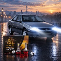 هدلایت MZM مدل قشقایی با پایه H1 مناسب نوربالا پژو 405 SLX کد HL345