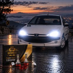 هدلایتMZM مدل قشقایی با پایه H7 مناسب نور بالا پژو 206 جدید کد HL440
