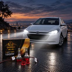 هدلایتMZM مدل قشقایی با پایه H7 مناسب نور پایین هیوندای i20 کد HL470